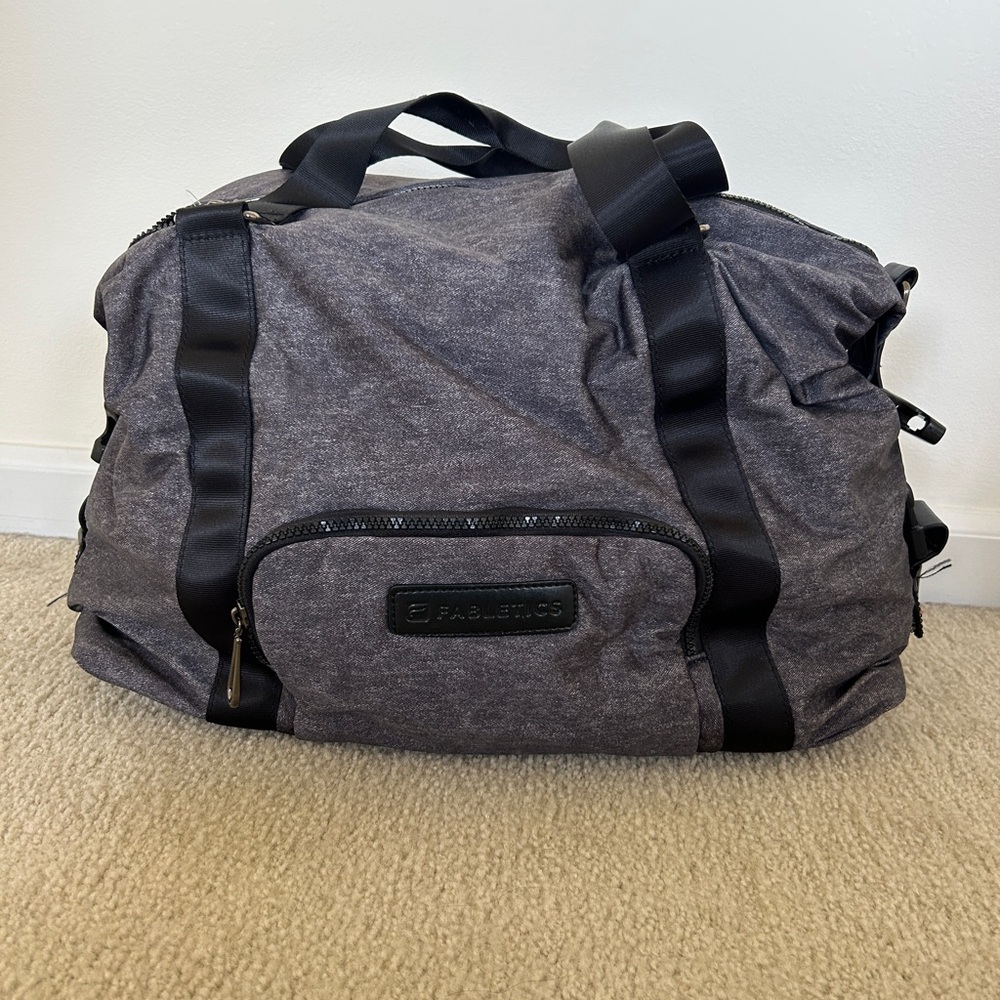 Fabletics Gray Travel Bag